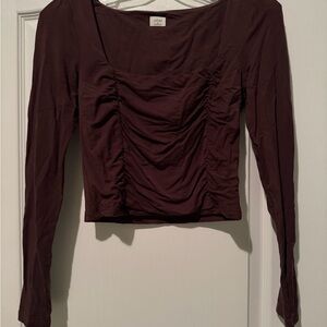 Wilfred Brown Long Sleeve Top